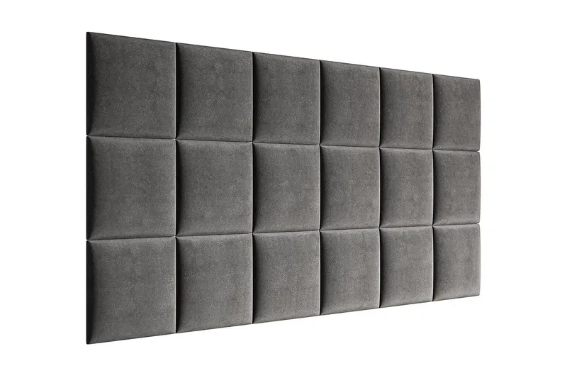 Lornel Stoppad Väggpanel 30x30 cm - Grå - Inredning - Väggdekor