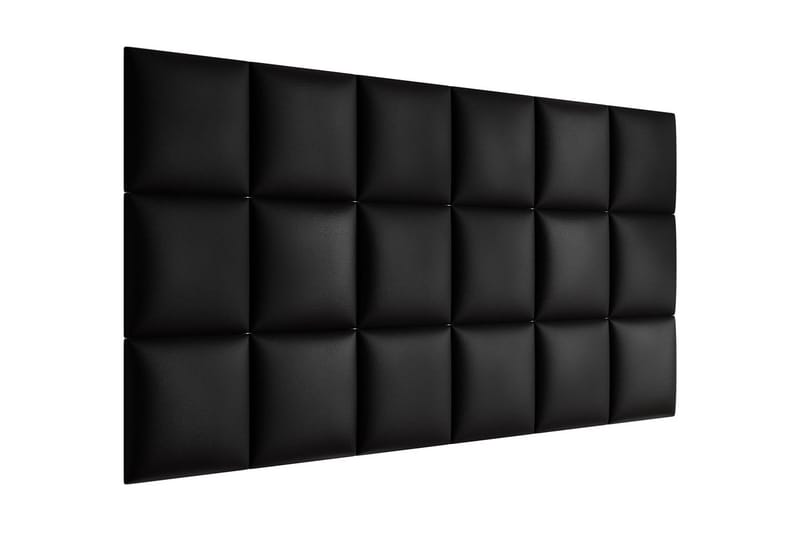 Lornel Stoppad Väggpanel 30x30 cm - Mörkgrå - Inredning - Väggdekor