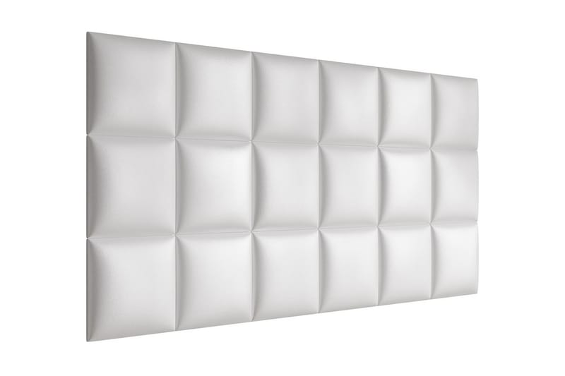 Lornel Stoppad Väggpanel 30x30 cm - Vit - Inredning - Väggdekor