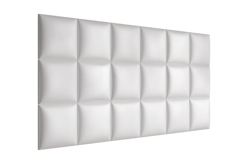 Lornel Stoppad Väggpanel 30x30 cm - Vit - Inredning - Väggdekor