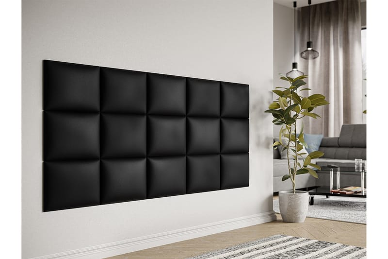 Lornel Stoppad Väggpanel 40x30 cm - Mörkgrå - Inredning - Väggdekor