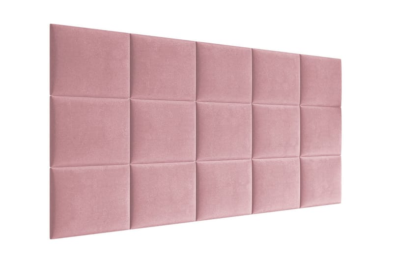 Lornel Stoppad Väggpanel 40x30 cm - Rosa - Väggskivor - Väggdekor