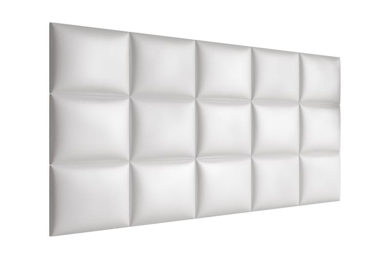 Lornel Stoppad Väggpanel 40x30 cm - Vit - Inredning - Väggdekor