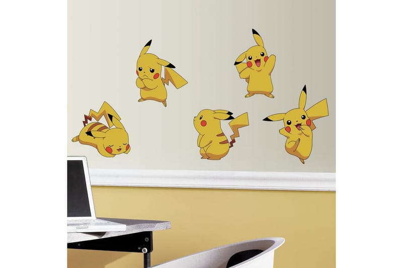 Pokemon Pikachu Limma&Ta Bort Väggklistermärke - Wall stickers