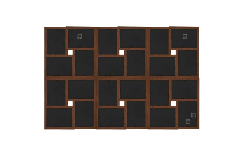 Fotoram för 24x(10x15 cm) bilder mörkbrun MDF - Mörkbrun - Inredning - Väggdekor - Ramar