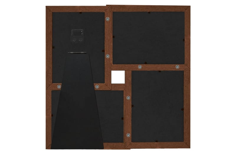 Fotoram för 4x(10x15 cm) bilder mörkbrun MDF - Mörkbrun - Inredning - Väggdekor - Ramar
