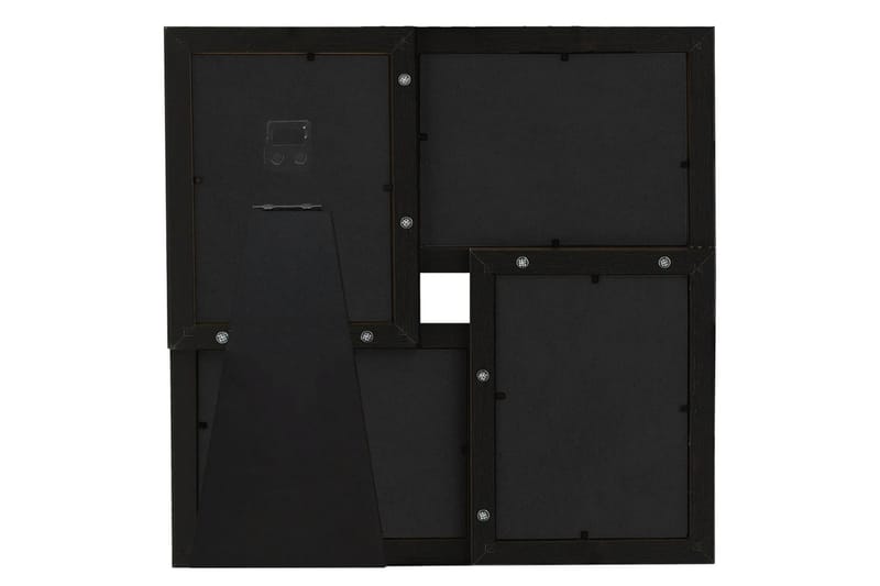 Fotoram för 4x(10x15 cm) bilder svart MDF - Svart - Inredning - Väggdekor - Ramar