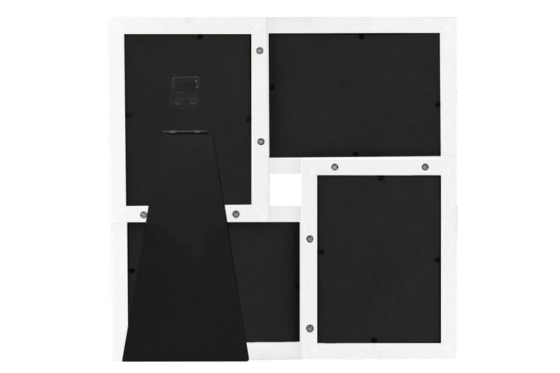 Fotoram för 4x(10x15 cm) bilder vit MDF - Vit - Inredning - Väggdekor - Ramar