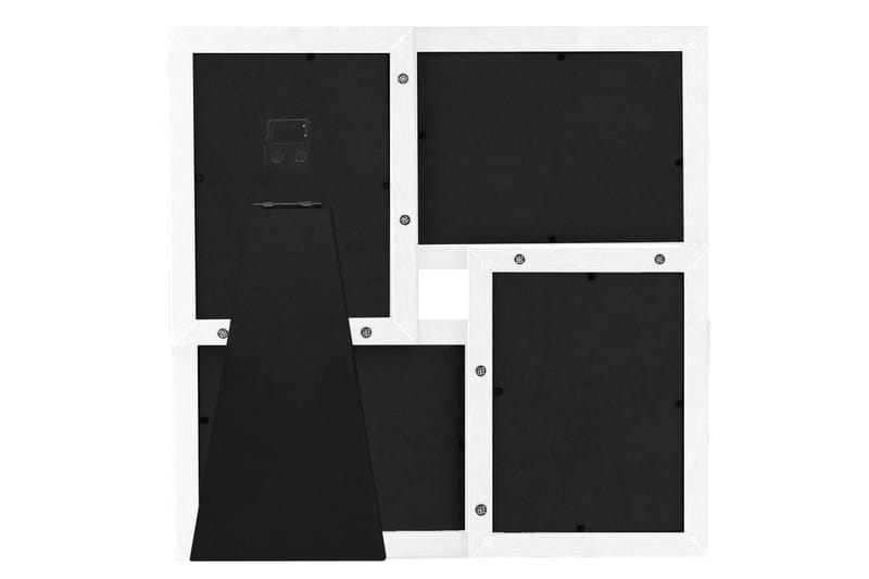Fotoram för 4x(13x18 cm) bilder vit MDF - Vit - Inredning - Väggdekor - Ramar