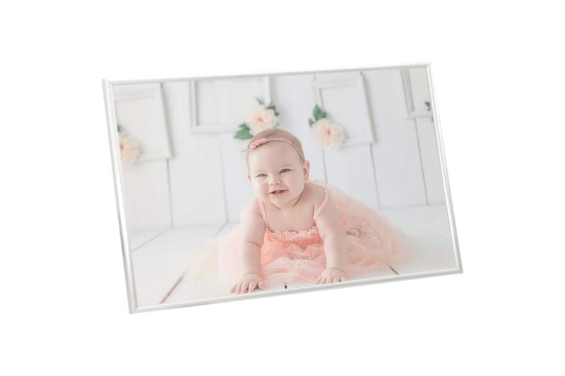 Fotoramar 3 st för vägg eller bord silver 13x18 cm MDF - Silver - Inredning - Väggdekor - Ramar