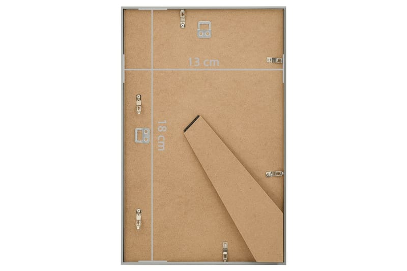 Fotoramar 3 st för vägg eller bord silver 13x18 cm MDF - Silver - Inredning - Väggdekor - Ramar