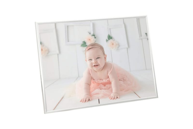 Fotoramar 3 st för vägg eller bord silver 18x24 cm MDF - Silver - Inredning - Väggdekor - Ramar