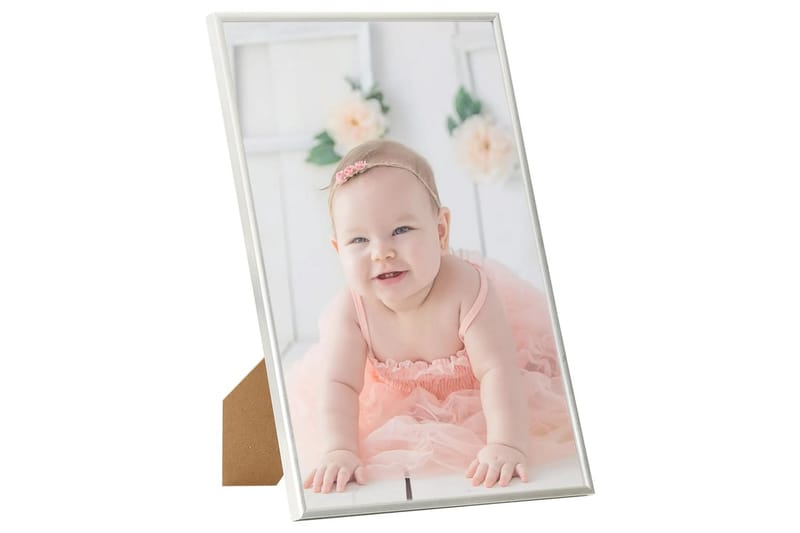 Fotoramar 3 st för vägg eller bord silver 18x24 cm MDF - Silver - Inredning - Väggdekor - Ramar