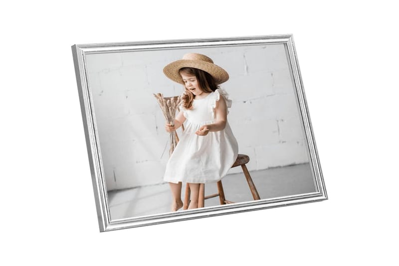 Fotoramar 3 st för vägg eller bord silver 21x29,7 cm - Silver - Inredning - Väggdekor - Ramar