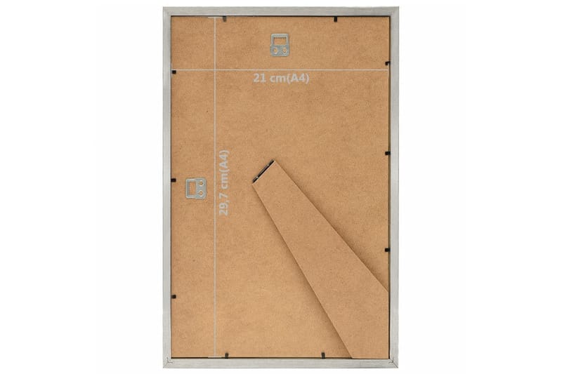 Fotoramar 3 st för vägg eller bord silver 21x29,7 cm - Silver - Inredning - Väggdekor - Ramar