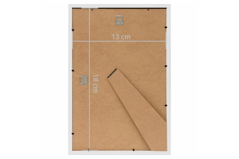 Fotoramar 3 st för vägg eller bord vit 13x18 cm MDF - Vit - Inredning - Väggdekor - Ramar