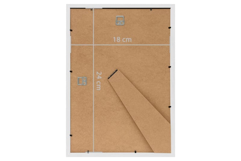 Fotoramar 3 st för vägg eller bord vit 18x24 cm MDF - Vit - Inredning - Väggdekor - Ramar