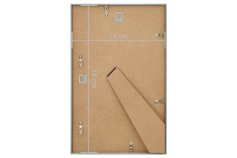 Fotoramar 5 st för vägg eller bord silver 13x18 cm MDF - Silver - Inredning - Väggdekor - Ramar