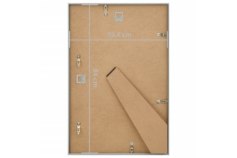 Fotoramar 5 st för vägg/bord silver 59,4x84 cm MDF - Silver - Inredning - Väggdekor - Ramar