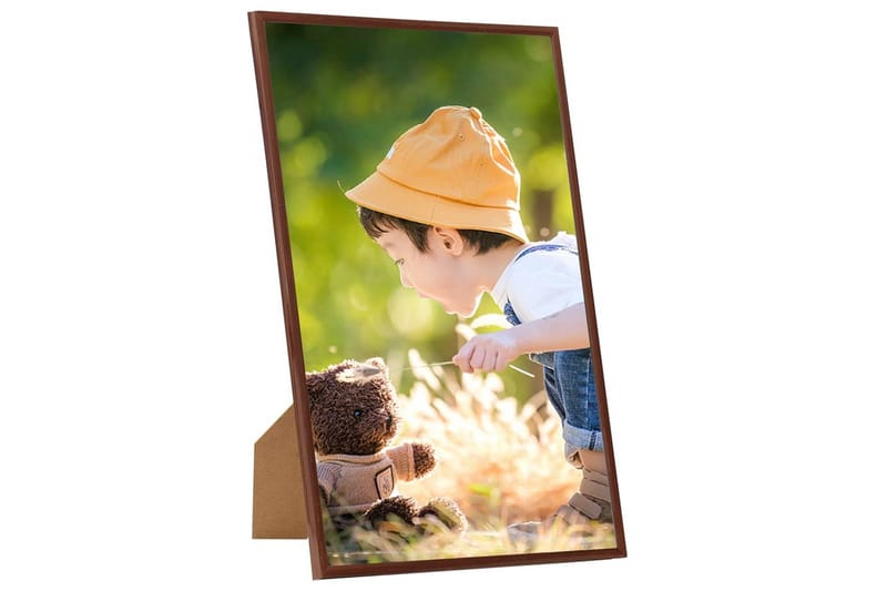 Fotoramar 3 st för vägg eller bord brons 13x18 cm MDF - Brons - Inredning - Väggdekor - Ramar