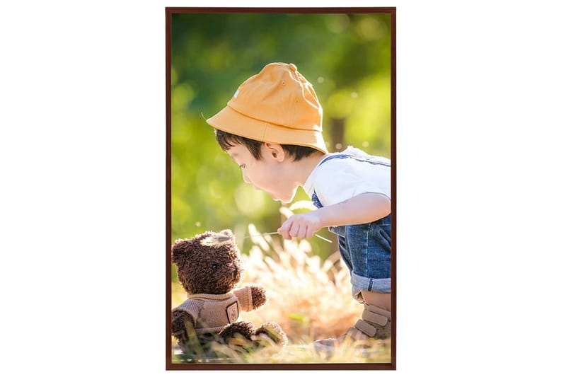 Fotoramar 3 st för vägg eller bord brons 13x18 cm MDF - Brons - Inredning - Väggdekor - Ramar
