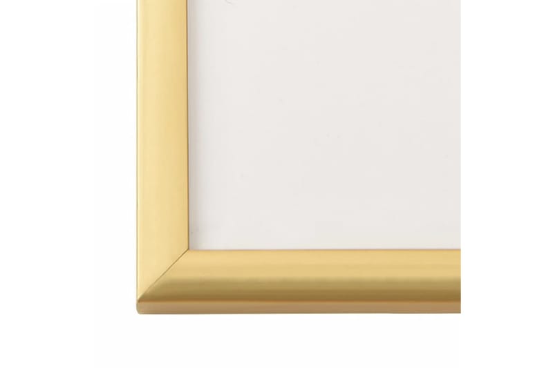 Fotoramar 3 st för vägg eller bord guld 21x29,7 cm MDF - Guld - Fotoram - Poster ram