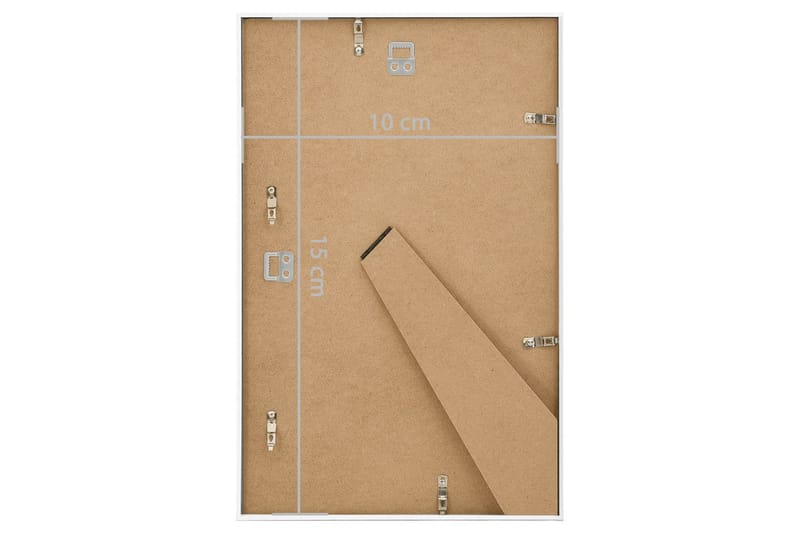 Fotoramar 3 st för vägg eller bord vit 10x15 cm MDF - Vit - Inredning - Väggdekor - Ramar