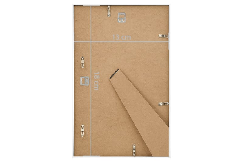 Fotoramar 3 st för vägg eller bord vit 13x18 cm MDF - Vit - Inredning - Väggdekor - Ramar