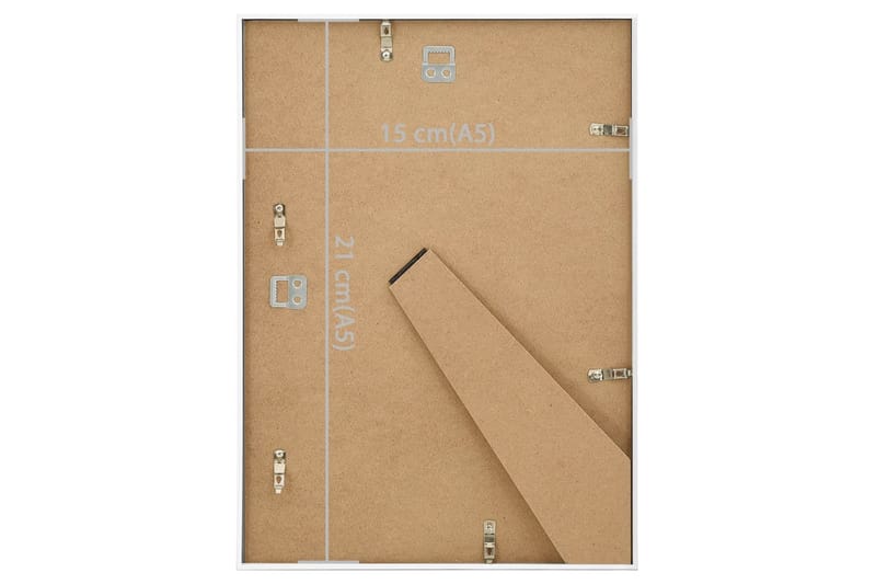 Fotoramar 3 st för vägg eller bord vit 15x21 cm MDF - Vit - Inredning - Väggdekor - Ramar
