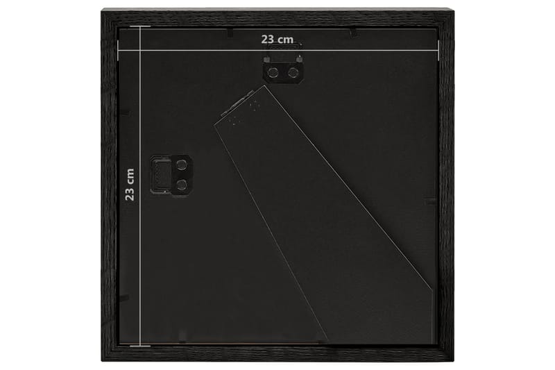 Fotoramar 3D 3 st svart 23x23 cm för 13x13 cm foto - Svart - Inredning - Väggdekor - Ramar