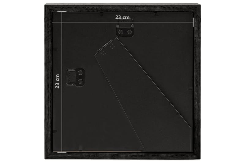 Fotoramar 3D 3 st svart 23x23 cm för 13x13 cm foto - Svart - Fotoram - Poster ram