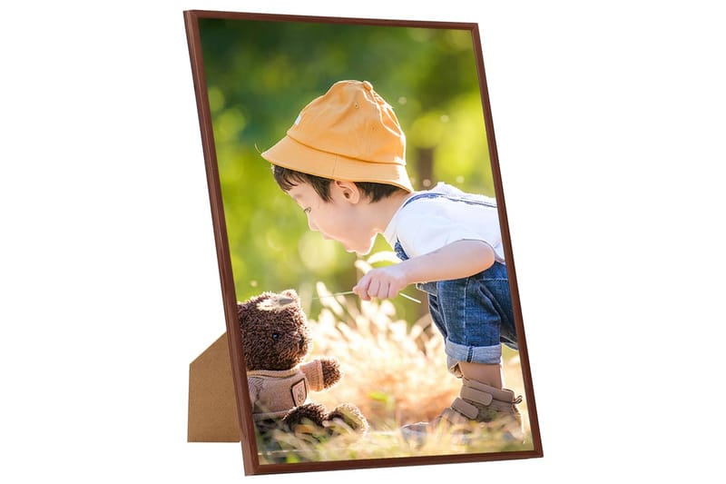 Fotoramar 5 st för vägg eller bord brons 50x70 cm MDF - Brons - Inredning - Väggdekor - Ramar