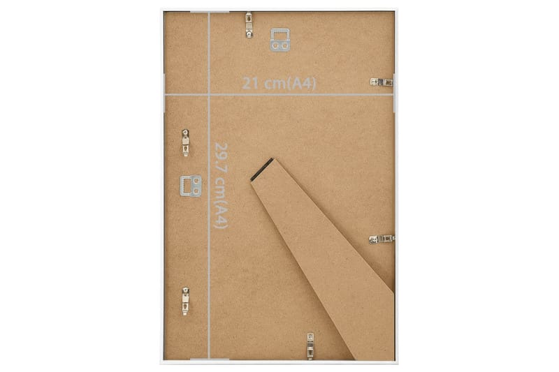 Fotoramar 5 st för vägg eller bord vit 21x29,7 cm MDF - Vit - Inredning - Väggdekor - Ramar