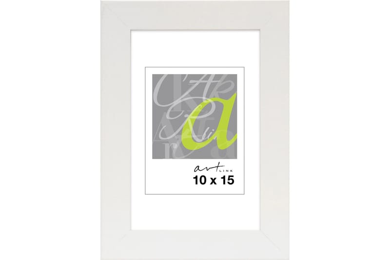 Trendline Tavelram 10x15 cm MDF/Vit, Vit