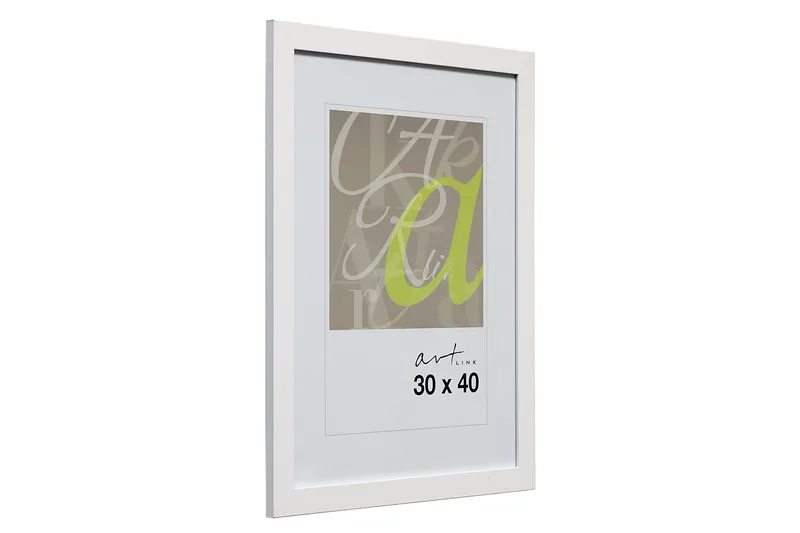 Trendline Tavelram MDF 30x40 cm, Vit