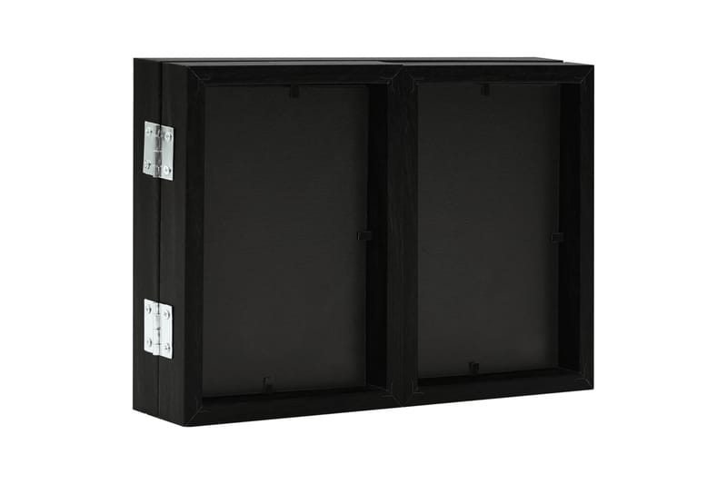 Tredelad fotoram svart 22x15 cm+2x(10x15 cm) - Svart - Inredning - Väggdekor - Ramar