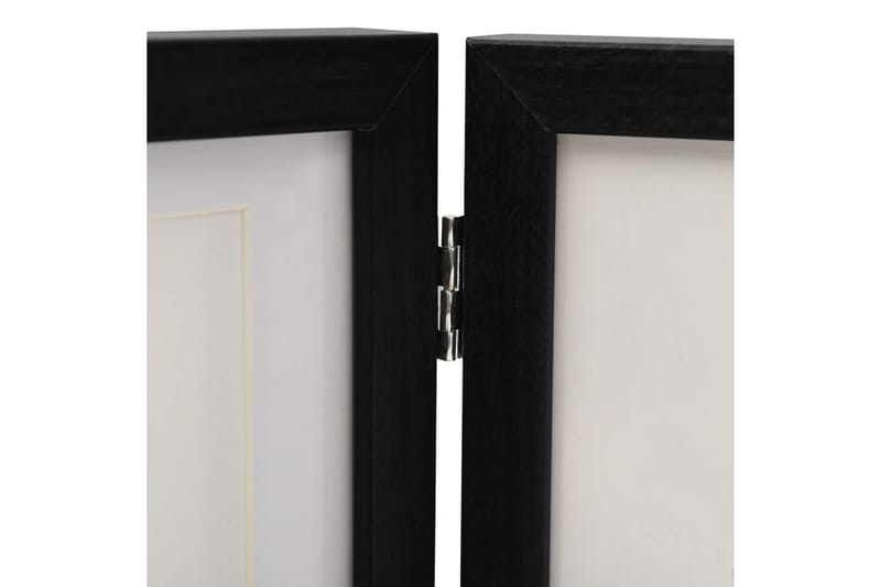 Tredelad fotoram svart 22x15 cm+2x(10x15 cm) - Svart - Inredning - Väggdekor - Ramar