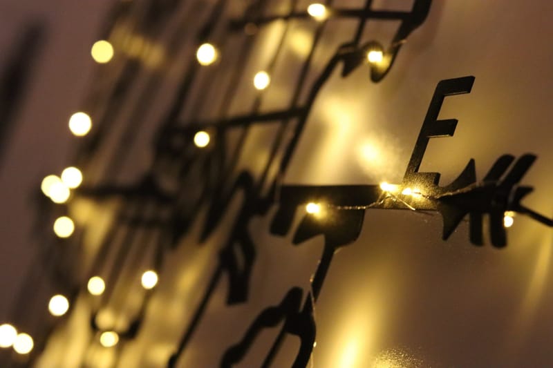 Decorative Metal Wall Accessory 65x95 - Svart 2 - Inredning - Väggdekor - Skylt - Plåtskyltar