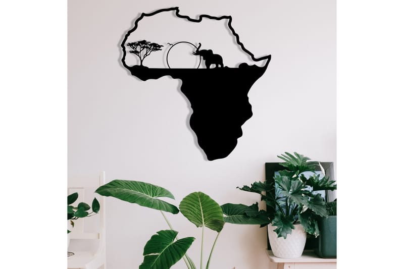 African 1 Väggdekor - Svart - Inredning - Väggdekor - Skylt - Plåtskyltar