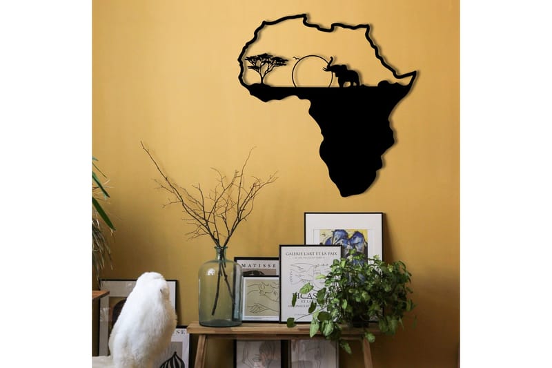 African 1 Väggdekor - Svart - Inredning - Väggdekor - Skylt - Plåtskyltar