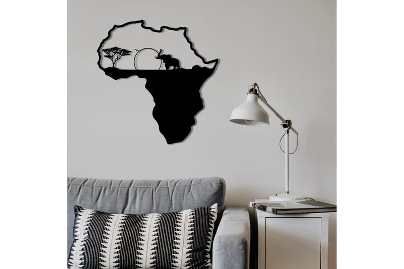 African 1 Väggdekor - Svart - Inredning - Väggdekor - Skylt - Plåtskyltar