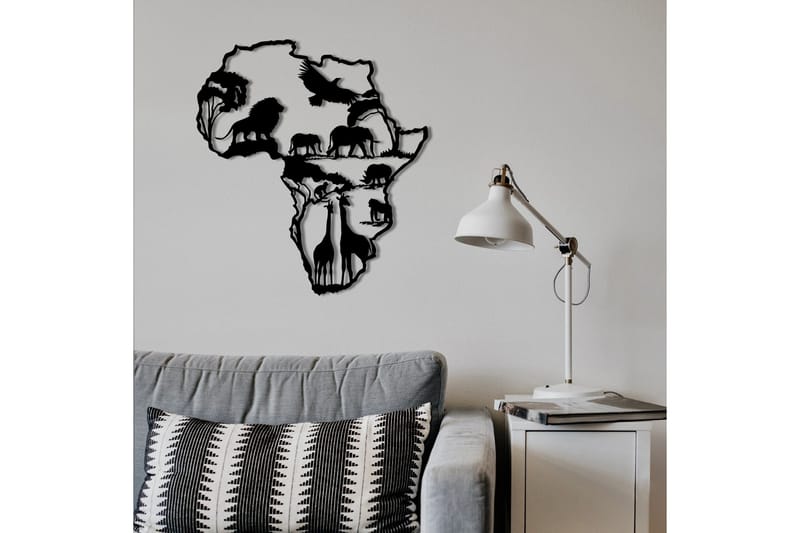 African 2 Väggdekor - Svart - Inredning - Väggdekor - Skylt - Plåtskyltar