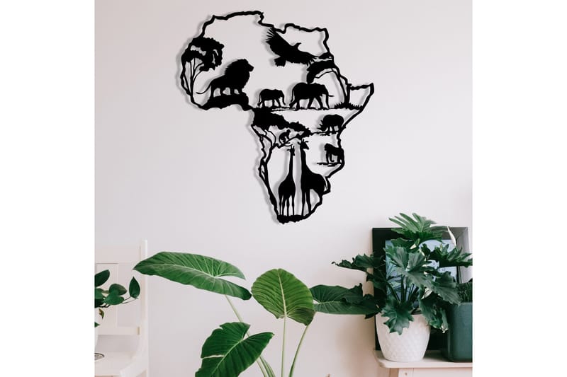 African 2 Väggdekor - Svart - Inredning - Väggdekor - Skylt - Plåtskyltar