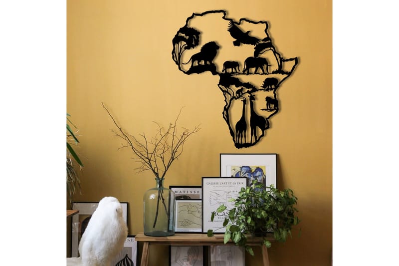 African 2 Väggdekor - Svart - Inredning - Väggdekor - Skylt - Plåtskyltar