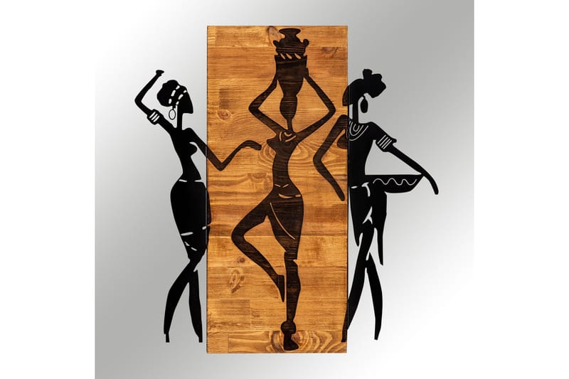 African Väggdekor - Svart/Valnöt - Inredning - Väggdekor - Skylt - Plåtskyltar