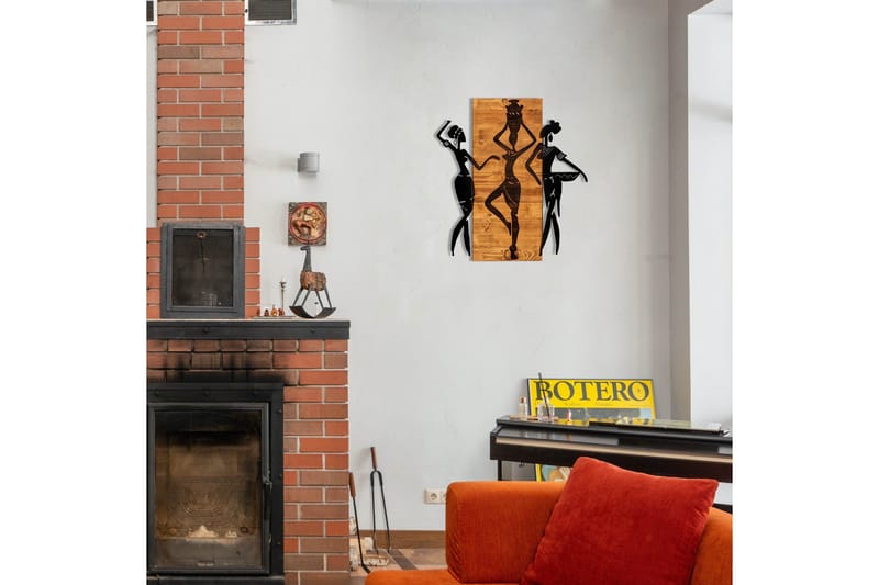 African Väggdekor - Svart/Valnöt - Inredning - Väggdekor - Skylt - Plåtskyltar