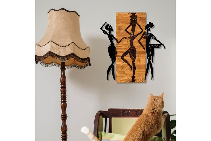 African Väggdekor - Svart/Valnöt - Inredning - Väggdekor - Skylt - Plåtskyltar