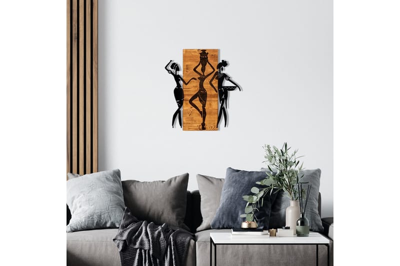 African Väggdekor - Svart/Valnöt - Inredning - Väggdekor - Skylt - Plåtskyltar