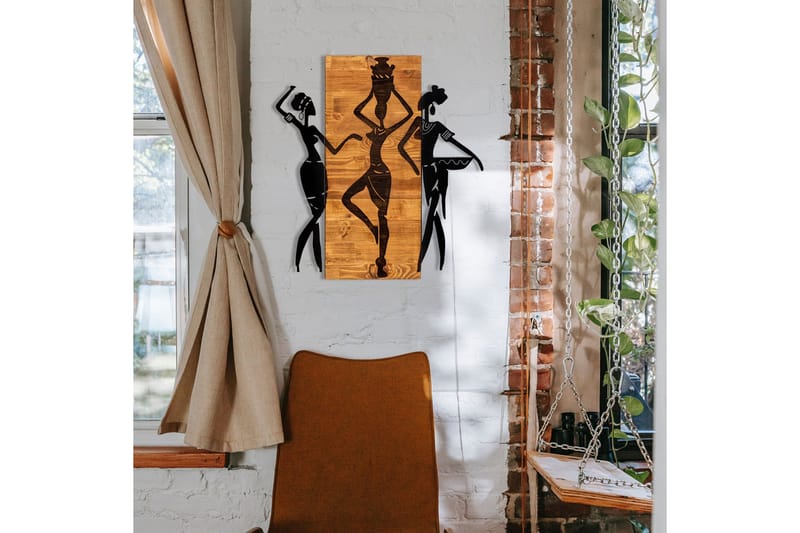 African Väggdekor - Svart/Valnöt - Inredning - Väggdekor - Skylt - Plåtskyltar