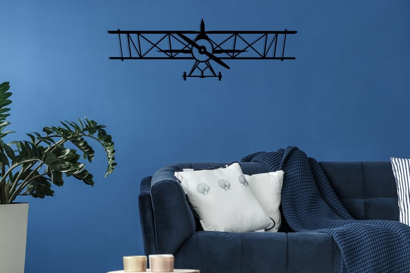 Airplanemetal Decor Väggdekor - Svart - Inredning - Väggdekor - Skylt - Plåtskyltar